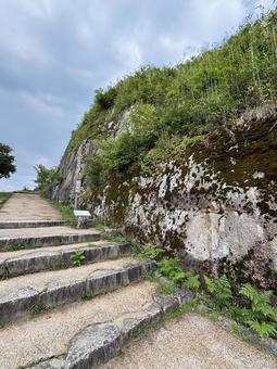 苗木城　岐阜　中津川 苗木城,城跡,山城の写真素材
