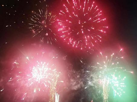 Photo, a festival, fireworks, night, 