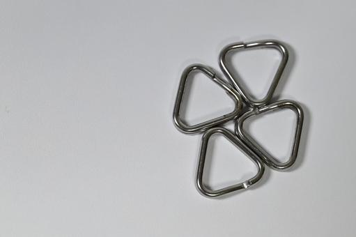 Photo, triangle ring, metal fittings, metal, 