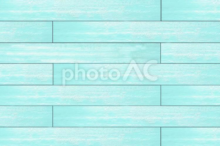 ブルーの木板張の壁イメージ 木,質感,厚板の写真素材