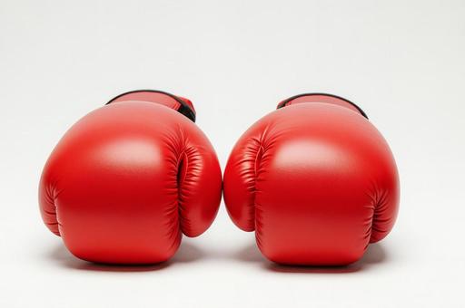 赤いボクシンググローブの写真