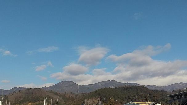 冬の青空 冬の青空の写真