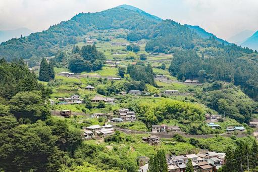 Photo, desa ochiai, lembah ozu, higashiiya, 