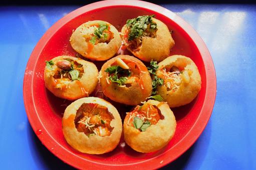 パニプリ　ネパール　 パニプリ,パーニープーリー,ネパールの写真素材