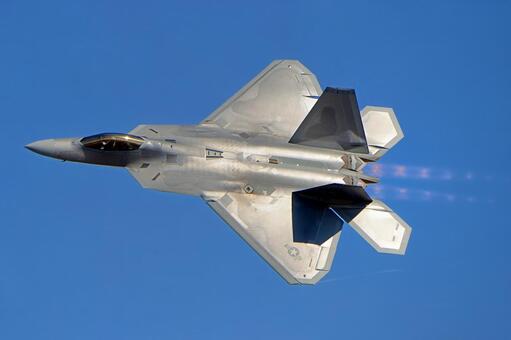 F-22A ラプター fー22a,空軍,エアショーの写真素材