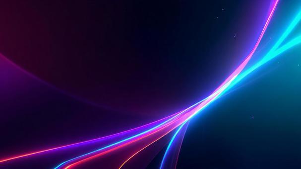 フューシャとブルーのネオンの光の背景の写真