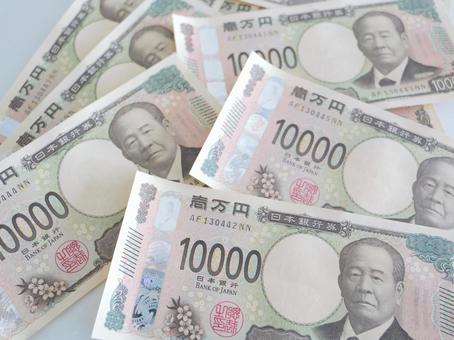 お金 お金 お札,紙幣,万札の写真素材
