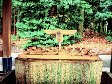 神社の手水舎での清めの儀式 神社の手水舎での清めの儀式 神社,手水舎,文化の写真素材