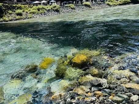 上高地の川の写真