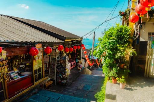 【台湾】九份のレトロな風景 【台湾】九份のレトロな風景 台湾,台北,九份の写真素材
