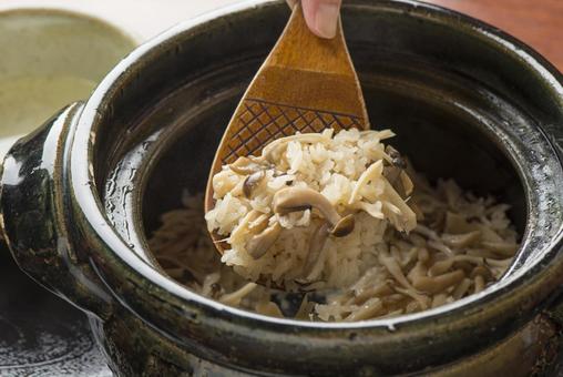 熟蘑菇飯 熟蘑菇飯