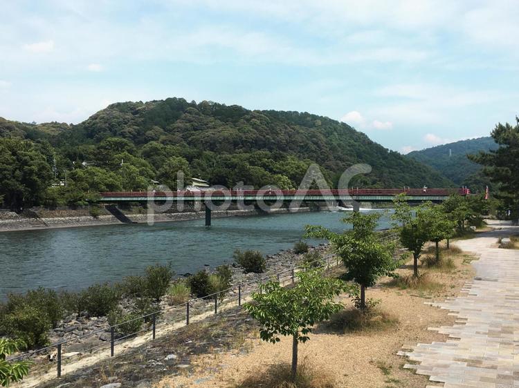 京都　宇治川の風景 京都,宇治,宇治川の写真素材