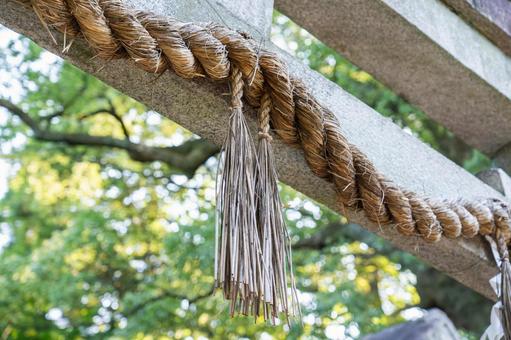 しめ縄_2 鳥居,神社,しめ縄の写真素材