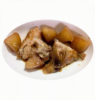 タイのアラ煮付け タイ,アラ,煮付けの写真素材