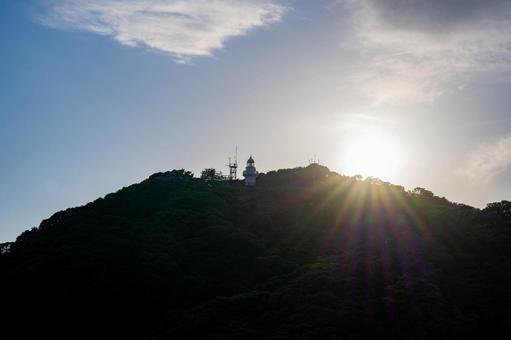 日向岬展望台から見た景色 日向岬展望台から見た景色 空,花,花びらの写真素材