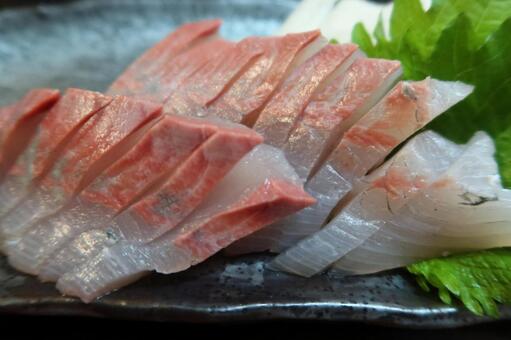 ブリのお造り（アップ） ブリ,寒,鰤の写真素材