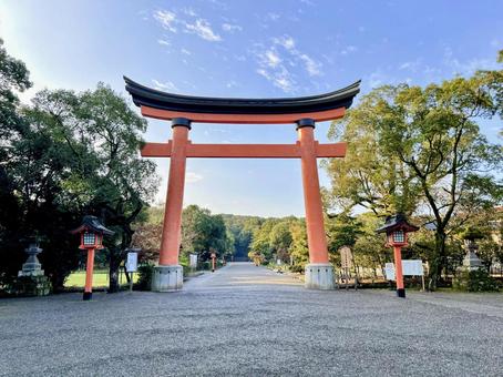 宇佐神宮 宇佐神宮,鳥居,パワースポットの写真素材