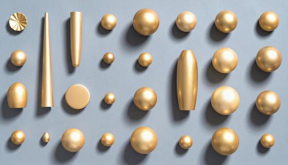 金の雑貨、大切な資産の写真