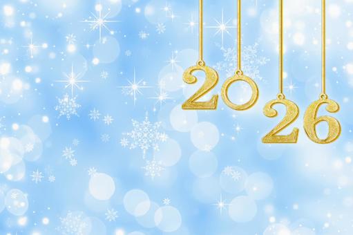 2026年・新年の背景素材 2026年,新年,年賀状の写真素材