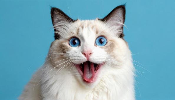 ネコのアップの写真