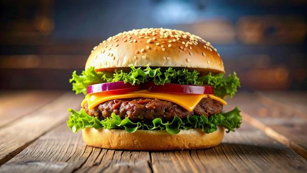 おいしそうなハンバーガー5 おいしそうなハンバーガー5の写真
