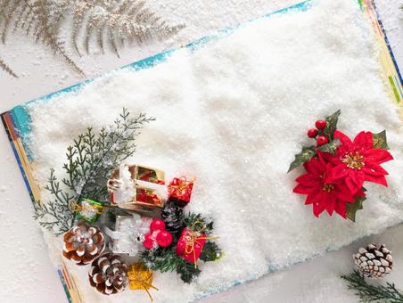 クリスマス（笑顔の魔法を贈ろう）19 クリスマス,クリスマスイブ,雪の写真素材