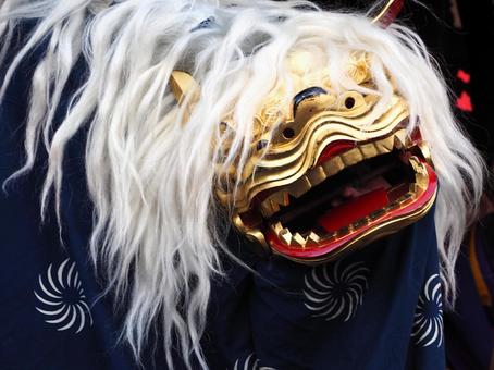 獅子舞 獅子舞,お祭り,御祝いの写真素材