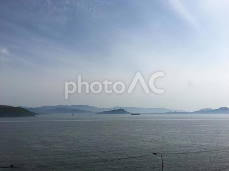 展望台から見た海 島,展望台,海の写真素材