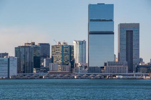 東京ベイエリアの都市風景 東京,ベイエリア,日の出埠頭の写真素材