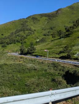 私の道 山,風景,趣味の写真素材