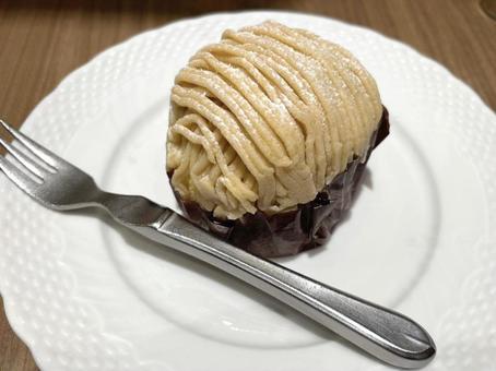 モンブラン モンブラン,ケーキ,モンブランケーキの写真素材