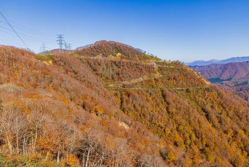新潟県 苗場ドラゴンドラからの秋景色 新潟県 苗場ドラゴンドラからの秋景色 紅葉,秋,苗場ドラゴンドラの写真素材