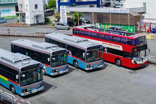 バス バス 路線バス,京急バス,京浜急行バスの写真素材