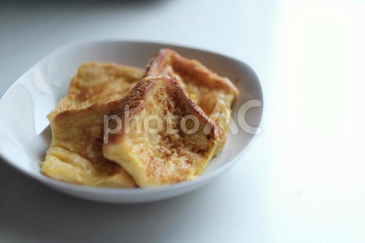 おうちカフェのフレンチトースト おうちカフェ,フレンチトースト,おうち時間の写真素材