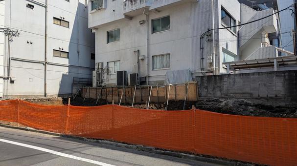 都心の空き地 都心の空き地 空き地,住宅街,更地の写真素材