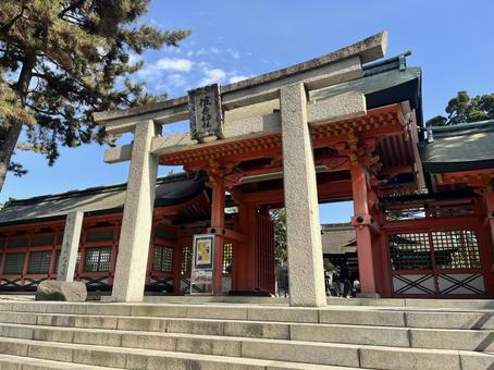 住吉大社 お参り 住吉大社 お参り 住吉大社,神社,参拝の写真素材