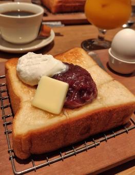 モーニング、あんバター モーニング、あんバター モーニング,名古屋,あんバターの写真素材