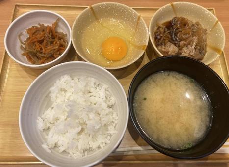 ご飯 味噌汁 小鉢セット ご飯 味噌汁 小鉢セット ご飯,味噌汁,小鉢セットの写真素材