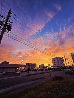 夕焼け空 夕焼け空の写真