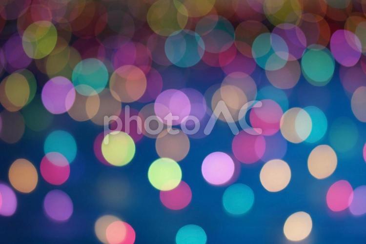 ふわふわと玉ボケ イルミネーション,ライトアップ,玉ボケの写真素材