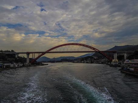 【広島県】呉市・音戸大橋 音戸大橋,音戸の瀬戸,呉市の写真素材
