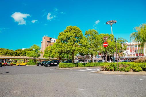 【鳥取】鳥取駅前の風景 鳥取駅,鳥取,駅の写真素材