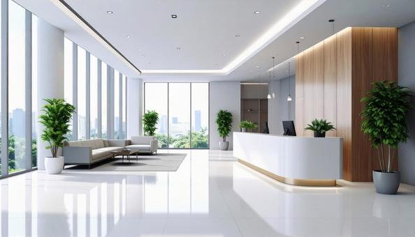 オフィスインテリア(エントランスホール）の写真