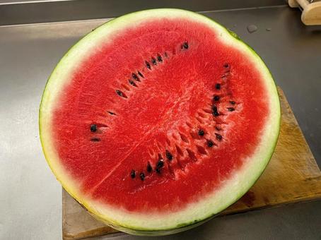 スイカ スイカ スイカ,野菜,断面の写真素材