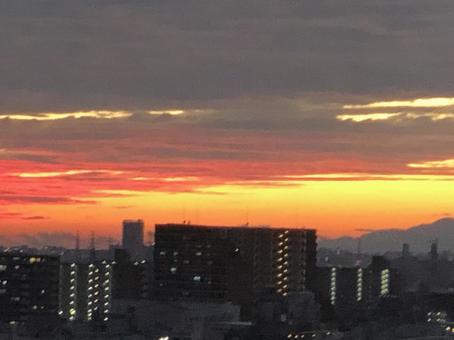 夕焼けの写真