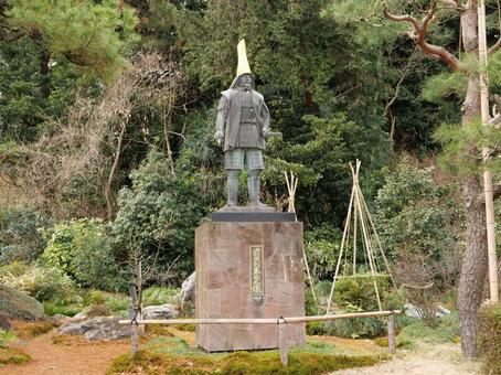 金沢城 前田利家像 金沢城 前田利家像の写真