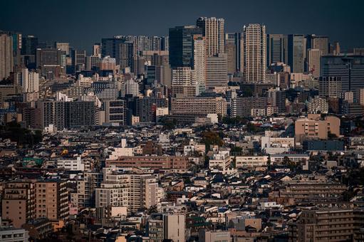 密集したビル群 密集したビル群 高層ビル,密集,都市の写真素材