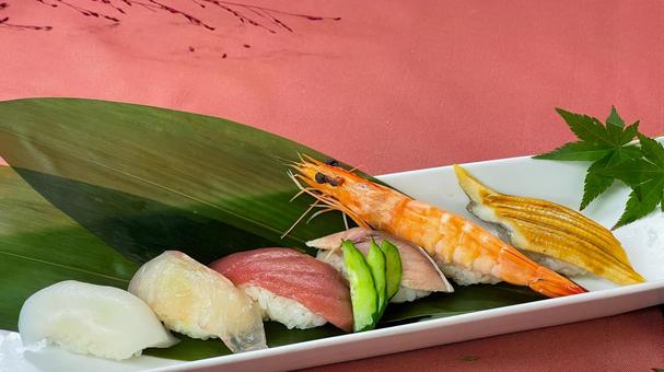 にぎり寿司の盛り合わせ 寿司,にぎり寿司,魚の写真素材