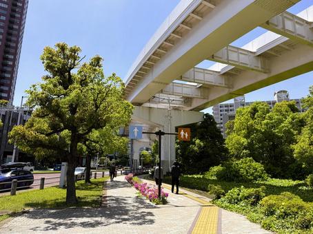 2025年春 昼間の東京江東区の風景 2025年春 昼間の東京江東区の風景 港区,朝,海の写真素材