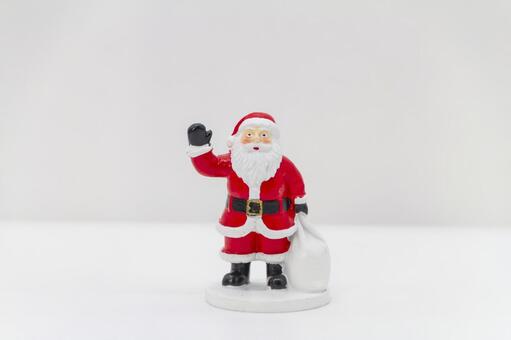 白背景のサンタクロース サンタクロース,クリスマス,プレゼントの写真素材